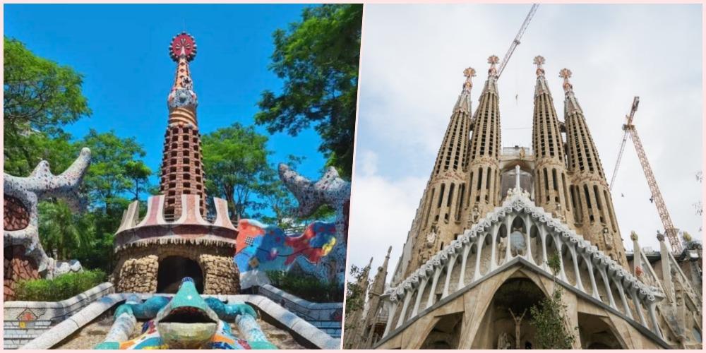 海山公園的藝術塔 (左) 模仿大師高迪位於巴塞隆拿的建築「聖家堂」,塔頂及造型都頗具大師之風。(網上圖片)