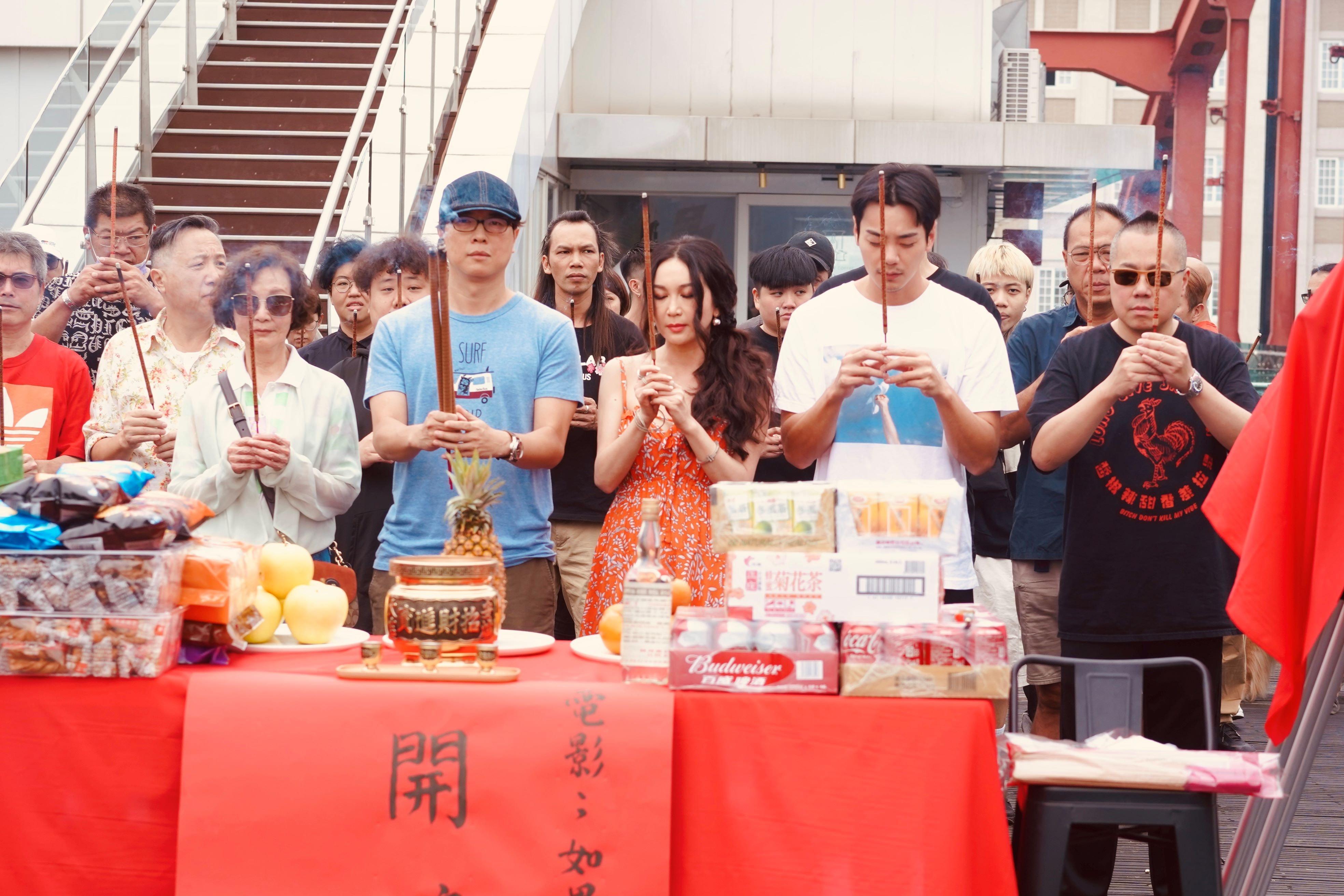 溫碧霞與禾浩辰早前在台灣為新片出席開鏡儀式。