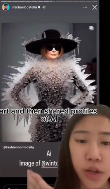 Shereen Wu在TikTok發布影片,力數科斯特洛不是。(互聯網)