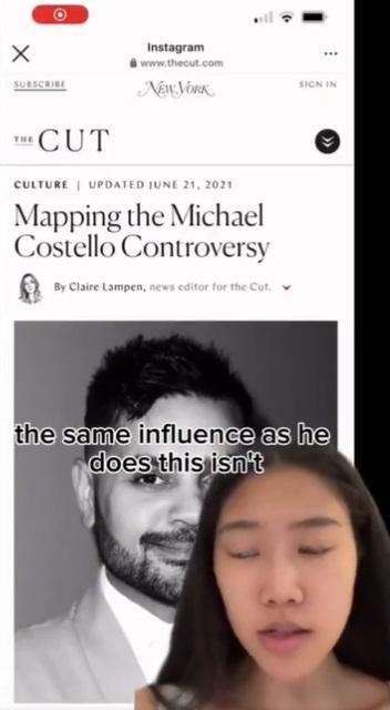 Shereen Wu在TikTok發布影片,力數科斯特洛不是。(互聯網)