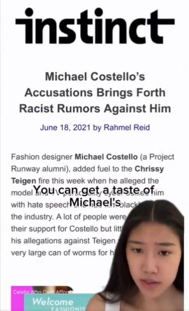 Shereen Wu在TikTok發布影片,力數科斯特洛不是。(互聯網)