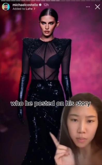 Shereen Wu在TikTok發布影片,力數科斯特洛不是。(互聯網)