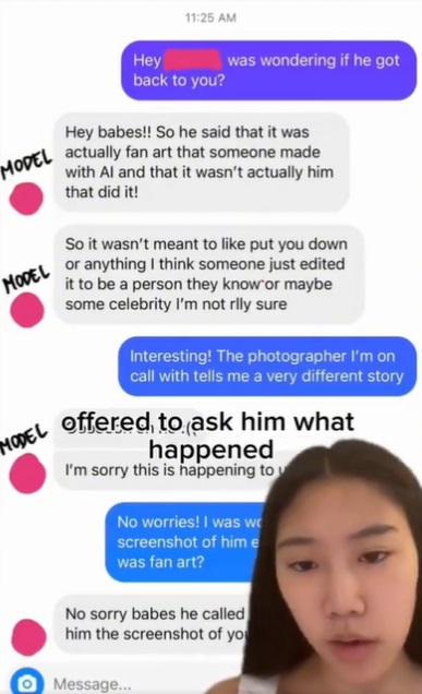 Shereen Wu在TikTok發布影片,力數科斯特洛不是。(互聯網)