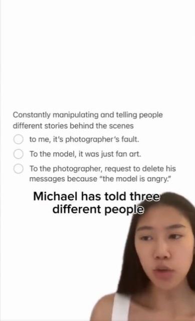 Shereen Wu在TikTok發布影片,力數科斯特洛不是。(互聯網)