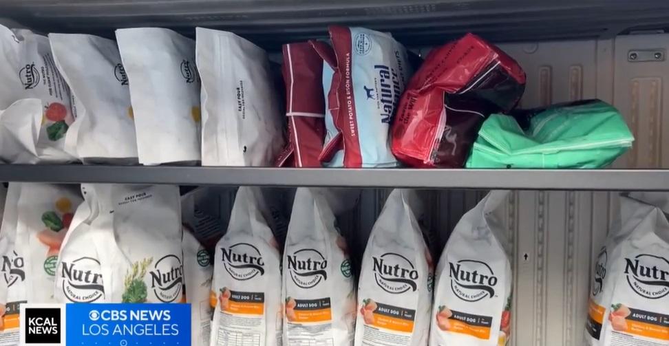 貓狗糧救濟站。(互聯網)