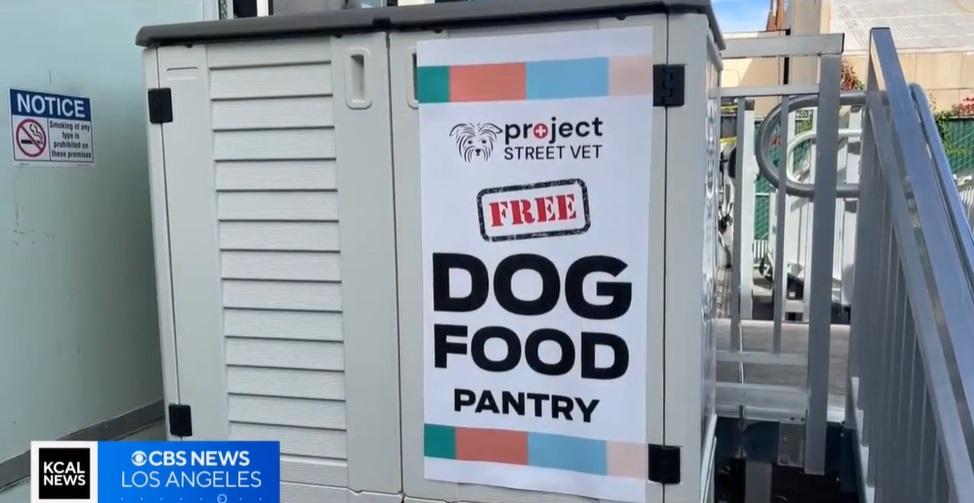 貓狗糧救濟站。(互聯網)