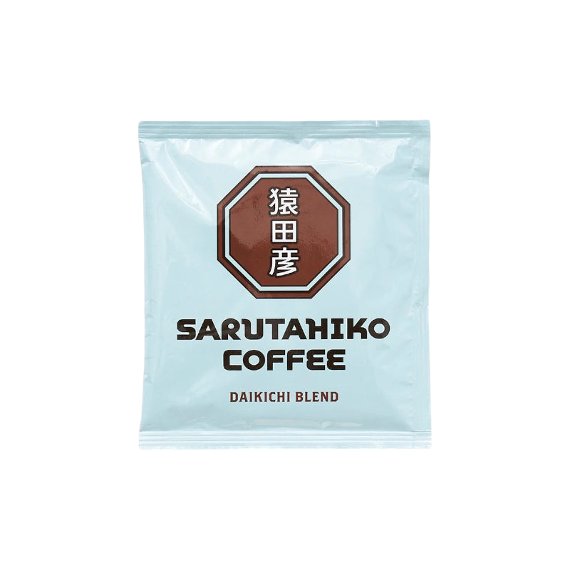 猿田彥 DAIKICHI BLEND (DRIP BAG) $100/5 packs|口感柔和結實而醇厚,帶有甜美的焦糖和朱古力味道,入口均衡舒適具層次感。