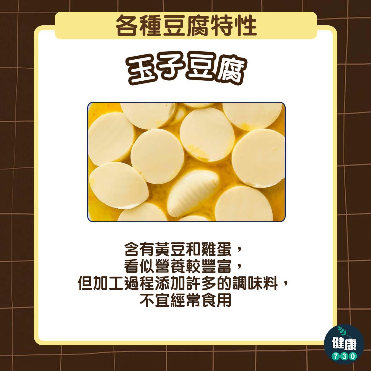 7種豆腐的特性、成分和熱量