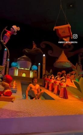 男子先坐著感受一下。(互聯網)