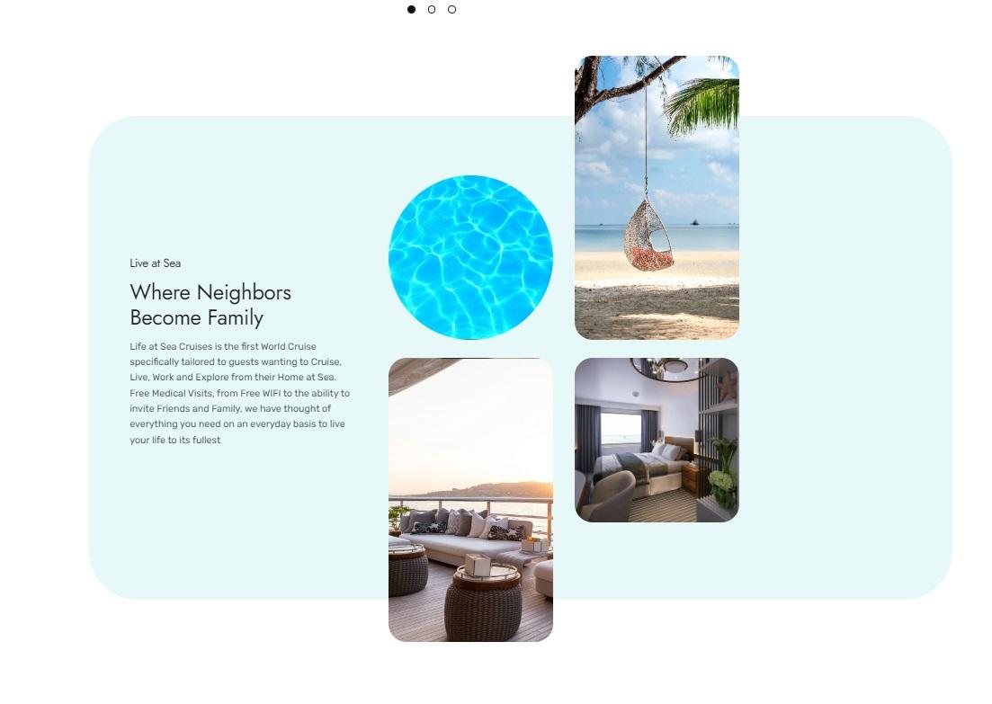 Life at Sea Cruises官網宣傳全新的環遊世界遊輪之旅。(互聯網)