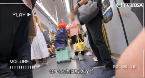 加上他們大多都會安排在地鐵沿事不出閘交收外賣,意指其實一程接多於2單生意已經有賺。(圖片來源:TVB《東張西望》截圖)