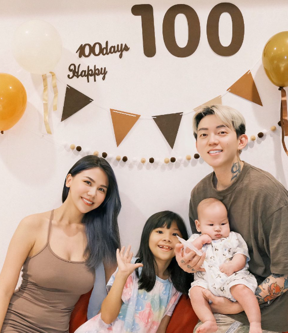 蕾菈與老公湯宇