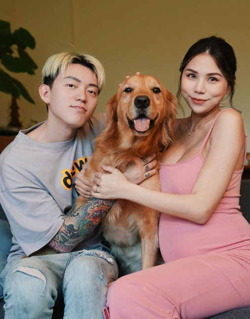 蕾菈與老公湯宇