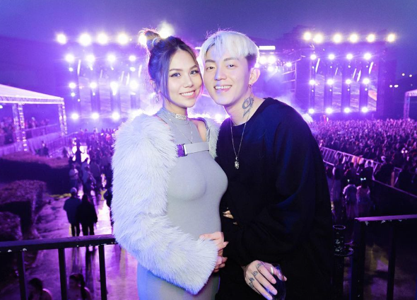 蕾菈與老公湯宇