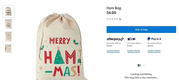 以巴衝突|MERRY HAM-MAS火腿袋 被指似哈馬斯名字 澳洲聖誕商品下架