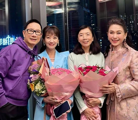 趙雅芝70歲大壽,與好友劉培基、王玉環及前新聞主播葉雅媛等一同慶祝生日