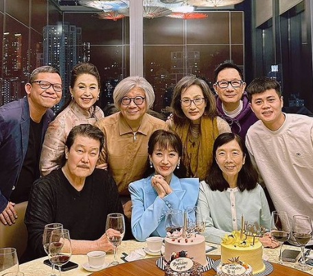 趙雅芝70歲大壽,與好友劉培基、王玉環及前新聞主播葉雅媛等一同慶祝生日