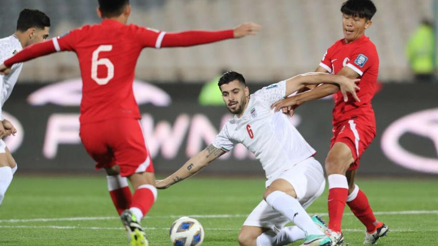 伊朗主場4:0擊敗香港。(亞洲足協網頁)