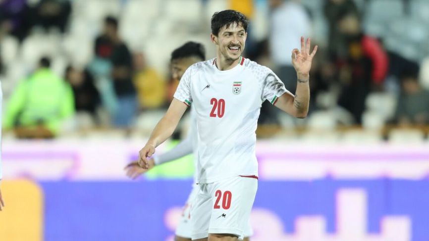 阿斯蒙為伊朗射入兩球。(亞洲足協網頁)