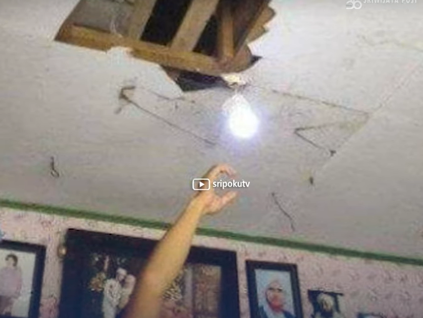 印尼笨賊爆竊手機店被困求救 「頭卡天花板」嚇到失禁