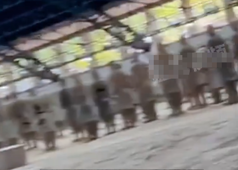 缺德大媽遊兵馬俑 旁若無人吐痰 扔煙頭入坑道