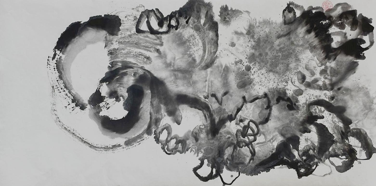 長期醉心視覺藝術的黃巧嫻將呈獻三幅作品,如《墨戲・山水》系列,以歐洲繪畫技術應用於東方繪畫色彩的獨特感覺,別樹一格。