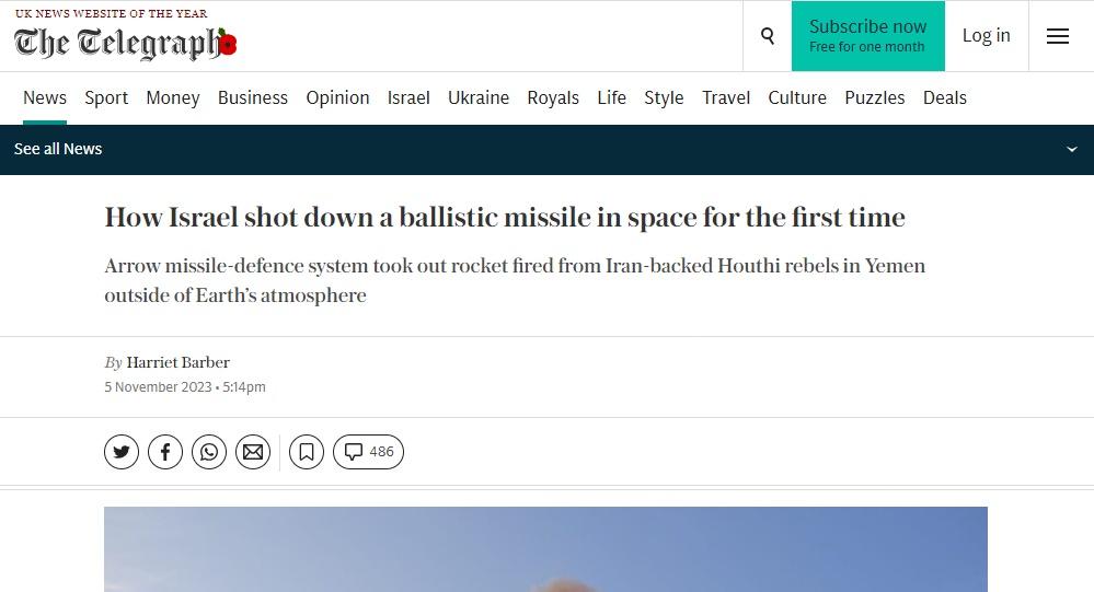 《每日電訊報》(The Telegraph)報道。