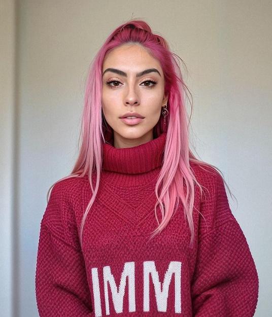 Aitana比其他AI個人之處,竟然是它具有類人外表,卻並非如其他AI創建般完美無瑕。(IG)