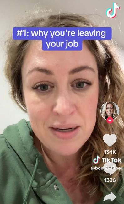 第一,離職原因。(TikTok)