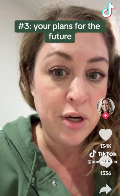 第三,個人未來規劃。(TikTok)