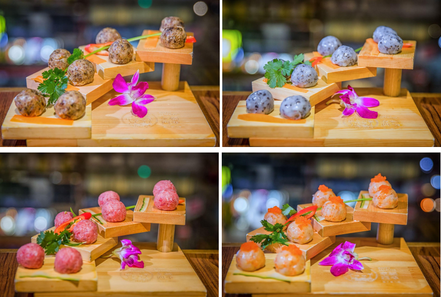 自家製手打丸子 (黑松露墨魚丸、牛肝菌豚肉丸、花膠牛丸、手打鮮蝦丸)