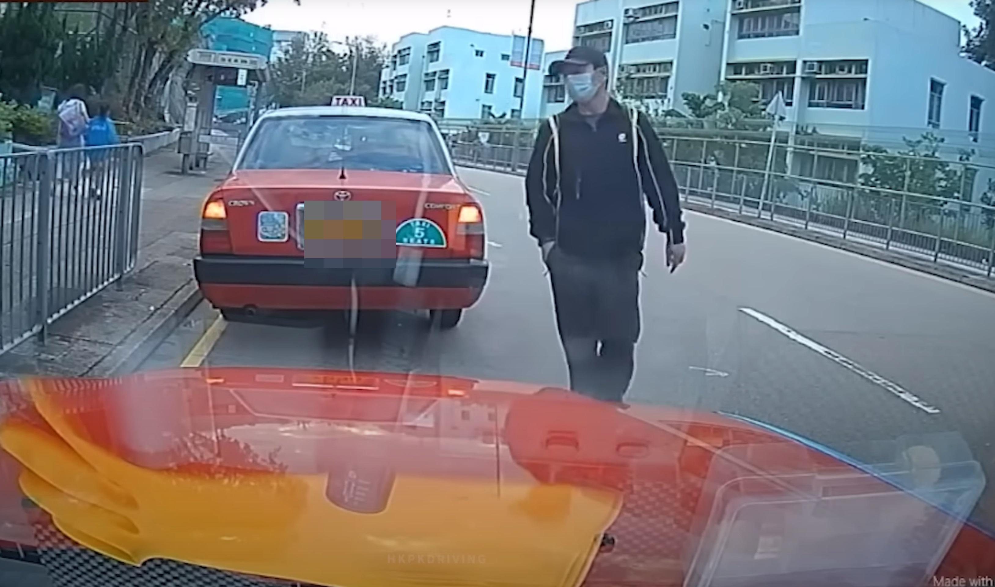 葵涌荔景山路日前亦發生的士車內盜竊,不排除是同一人所為。(網片截圖)