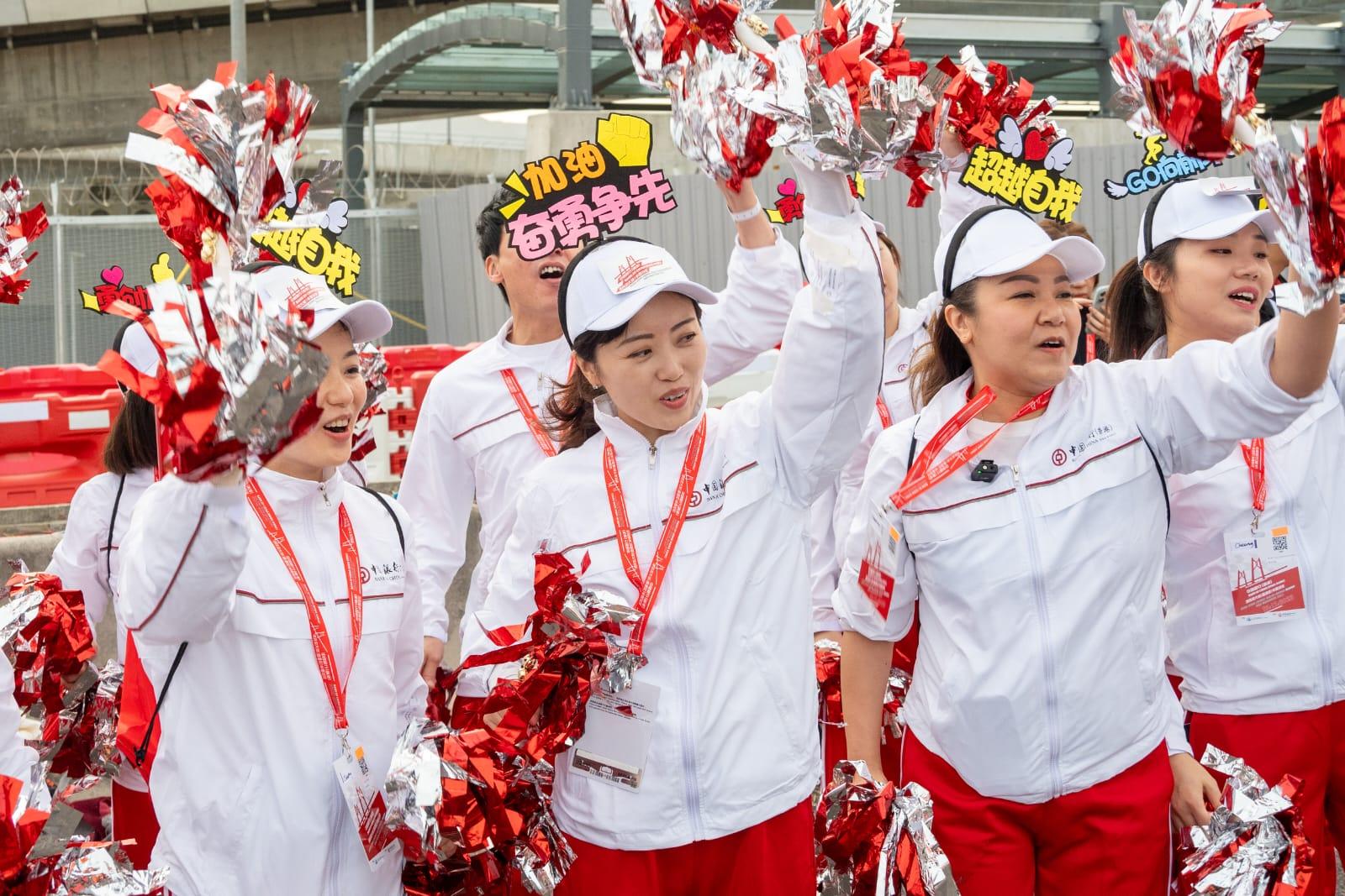 首屆港珠澳大橋香港段半馬拉松今早舉行。(陳奕釗攝)