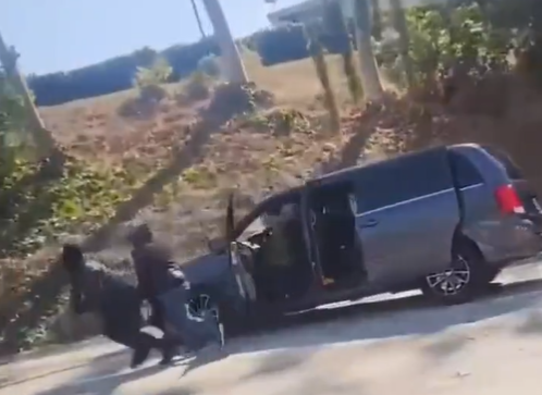 香港珠寶商洛杉磯公路遇「撞車黨」(影片截圖)