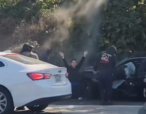 香港珠寶商洛杉磯公路遇「撞車黨」(影片截圖)