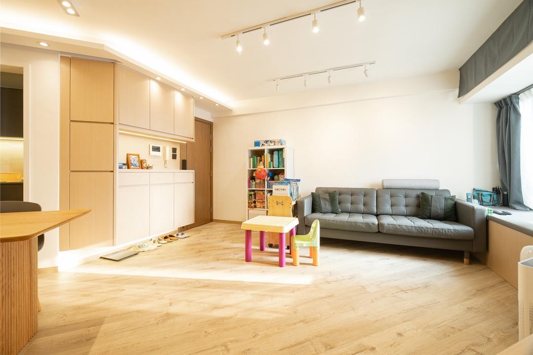 屋主保留了鑽石廳空間大的特點