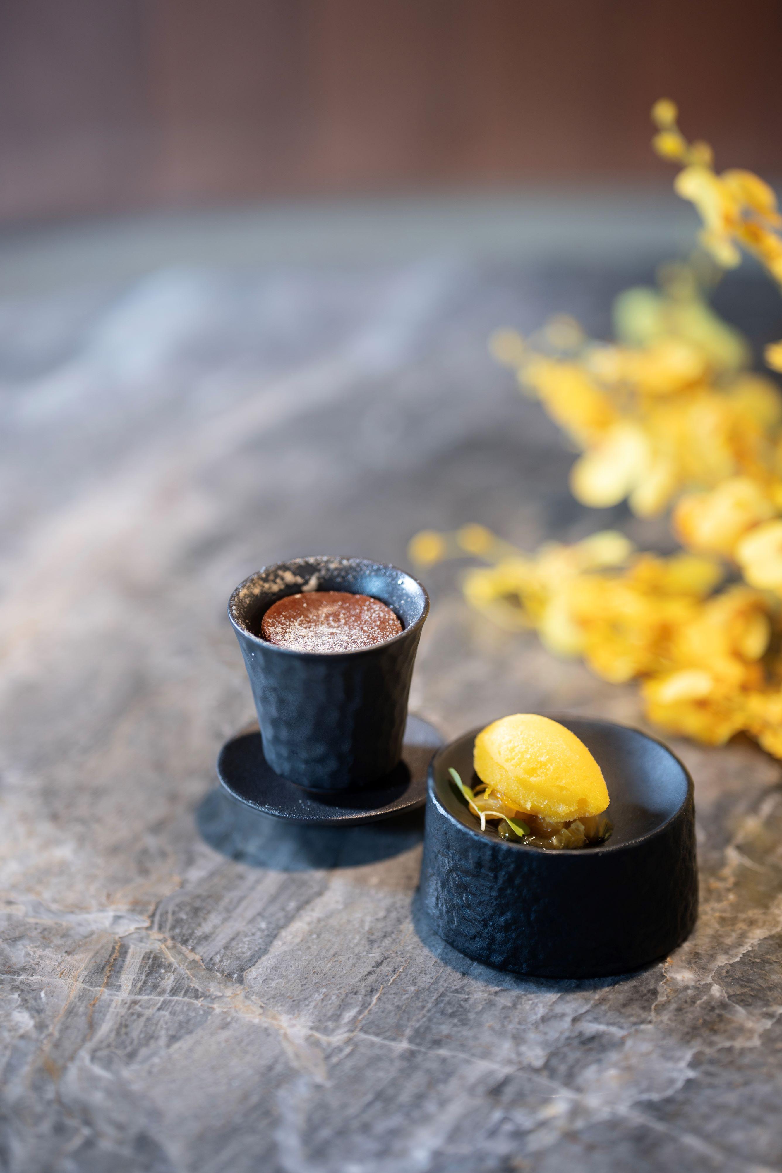 Valrhona 熔岩心太軟配水果雪芭