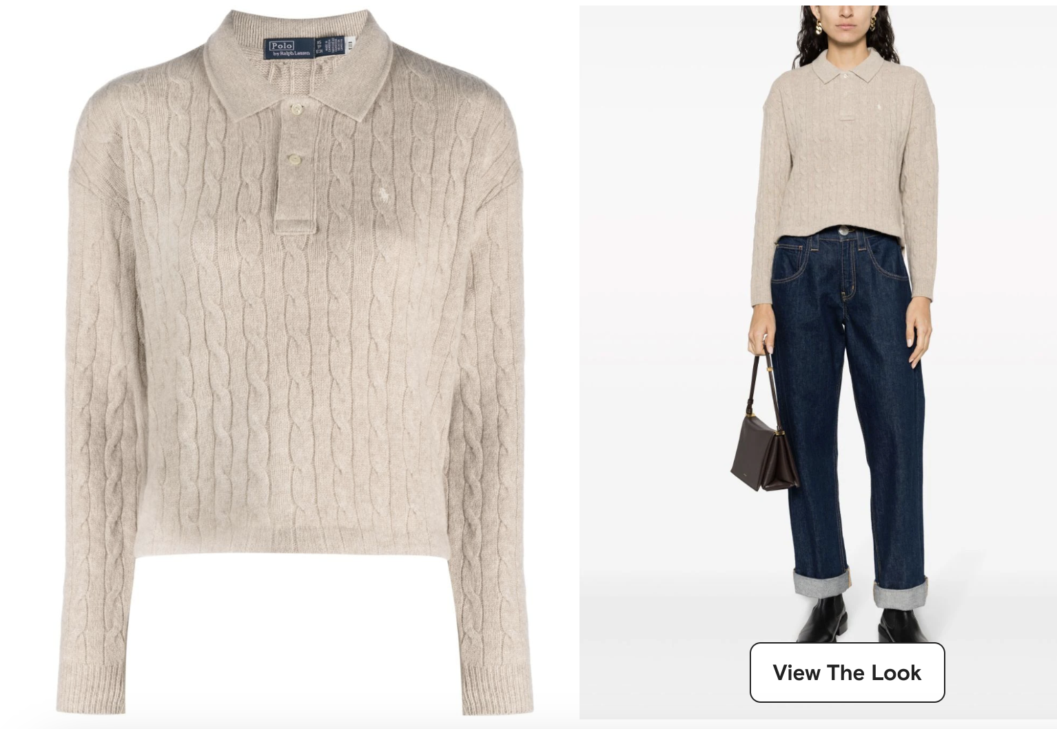 雙11優惠|Polo Ralph Lauren Polo Pony cable-knit jumper 特價:$2,468;原價:$3,290