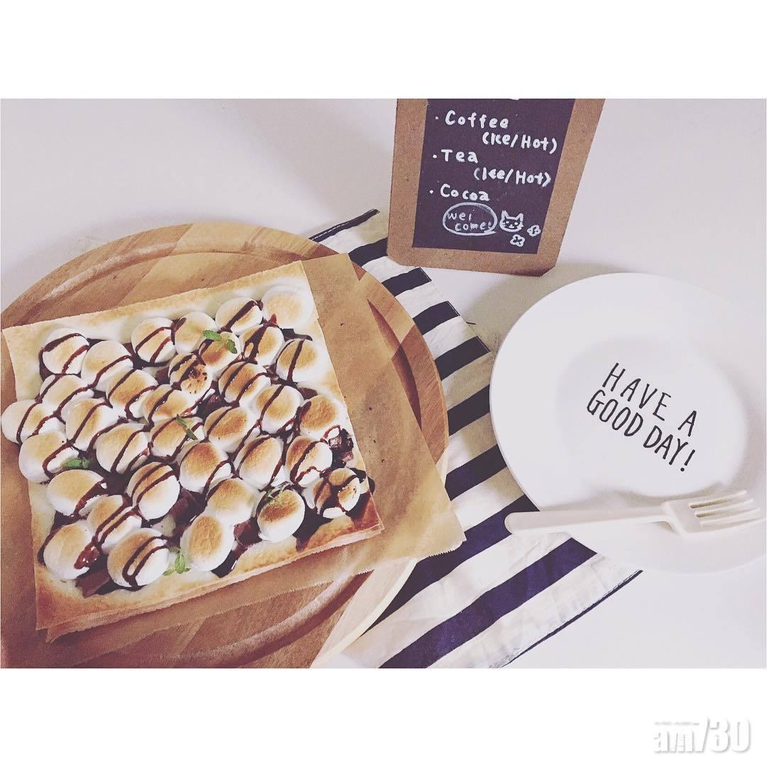 下午茶小食食譜|日韓café必定會出現棉花糖朱古力批。(Instagram @mi_9p)