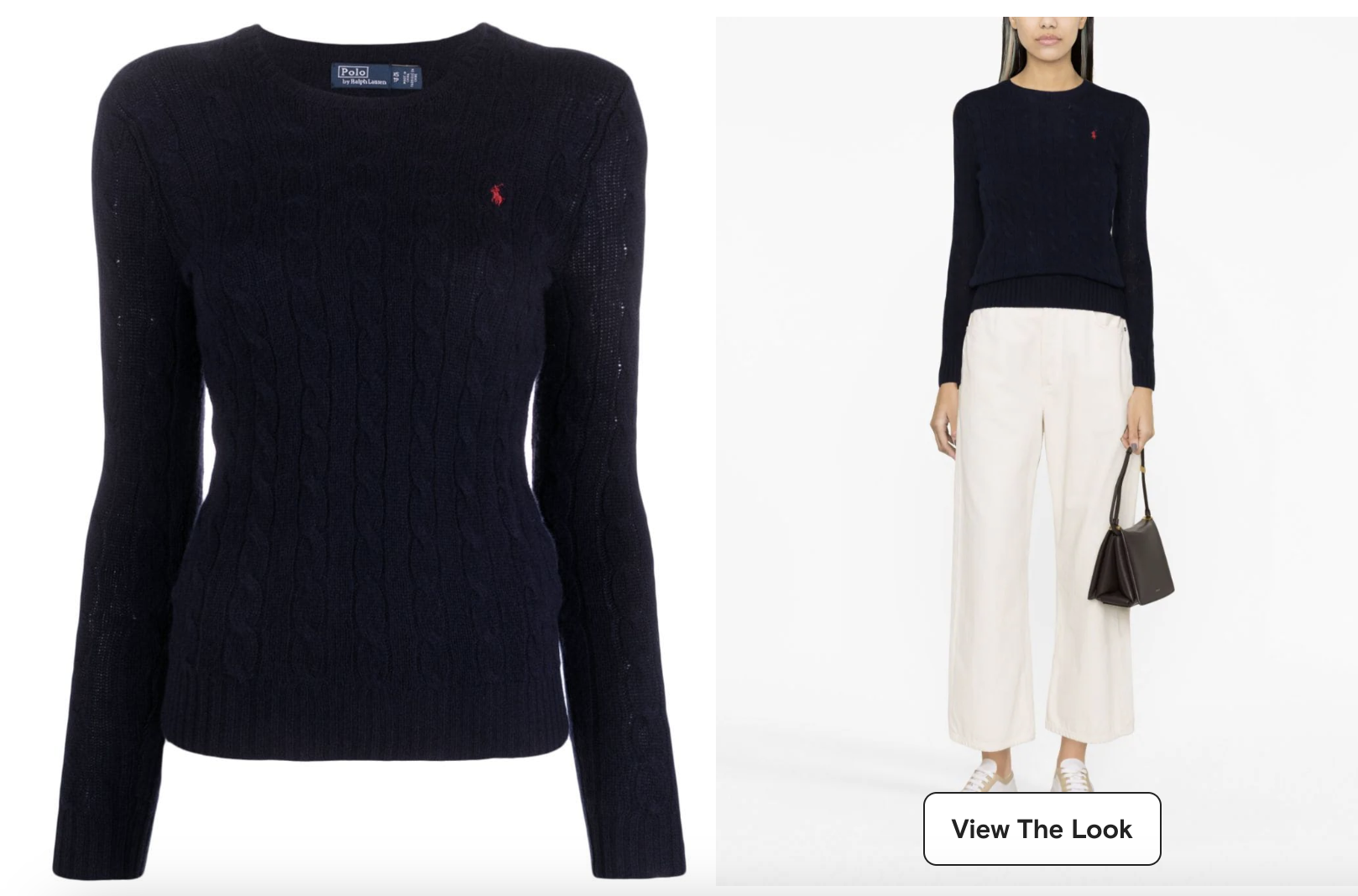 雙11優惠|Polo Ralph Lauren logo-embroidered wool-cashmere jumper 特價:$1,200;原價:$1,600