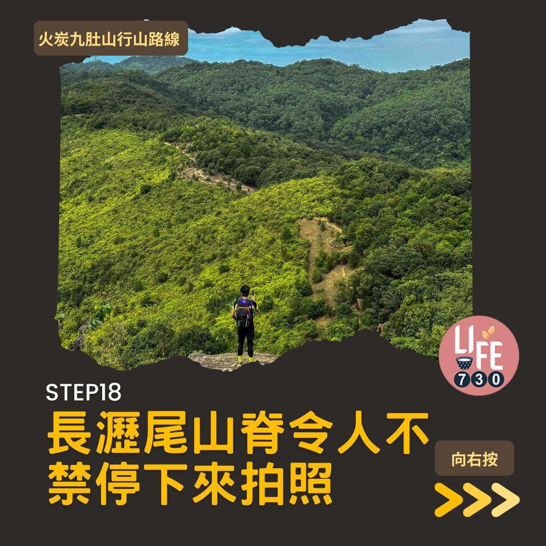 火炭九肚山行山路線賞芒草(am730製圖)