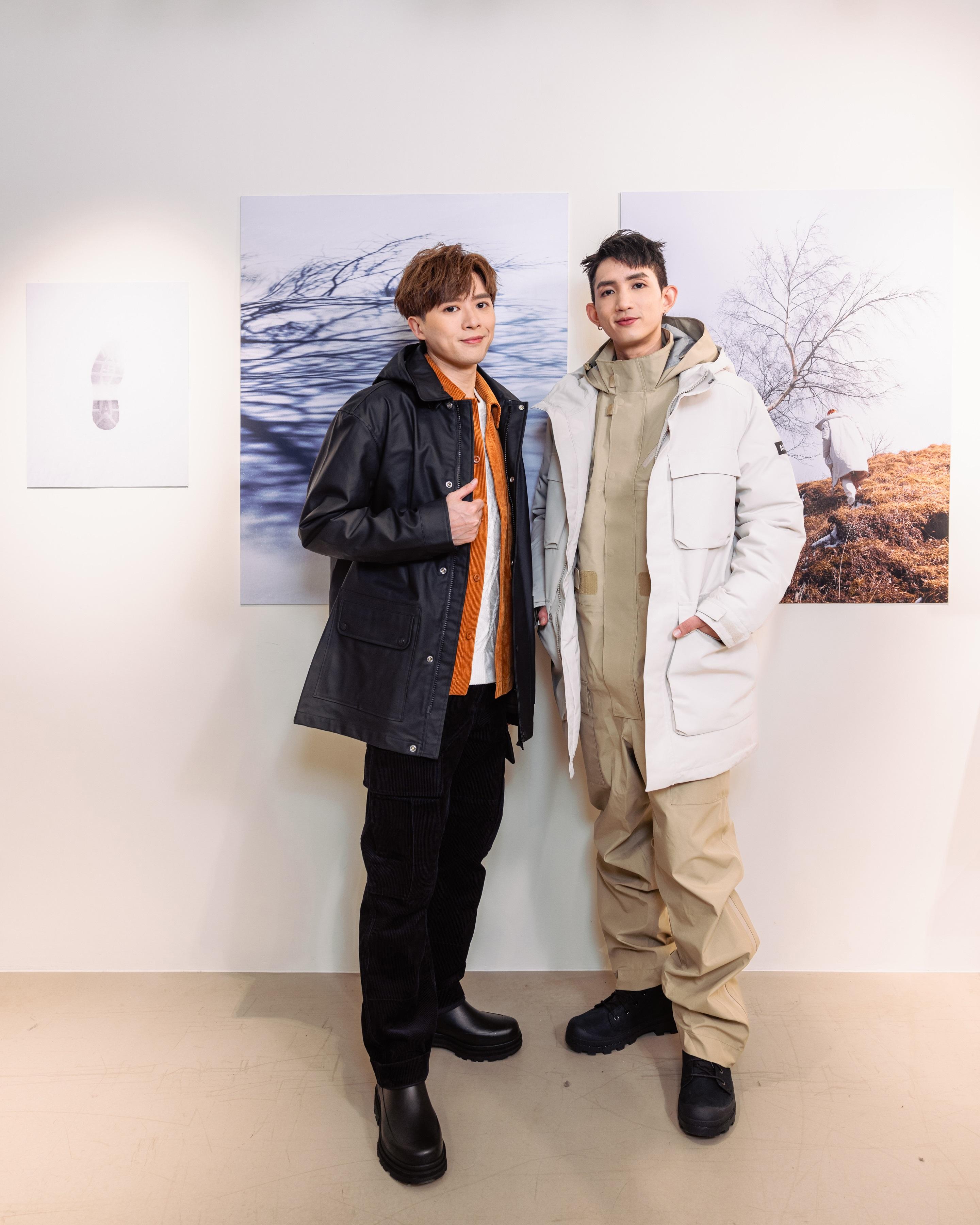 MIRROR成員楊樂文(Lokman)、陳瑞輝(Frankie)今日出席時裝品牌活動。