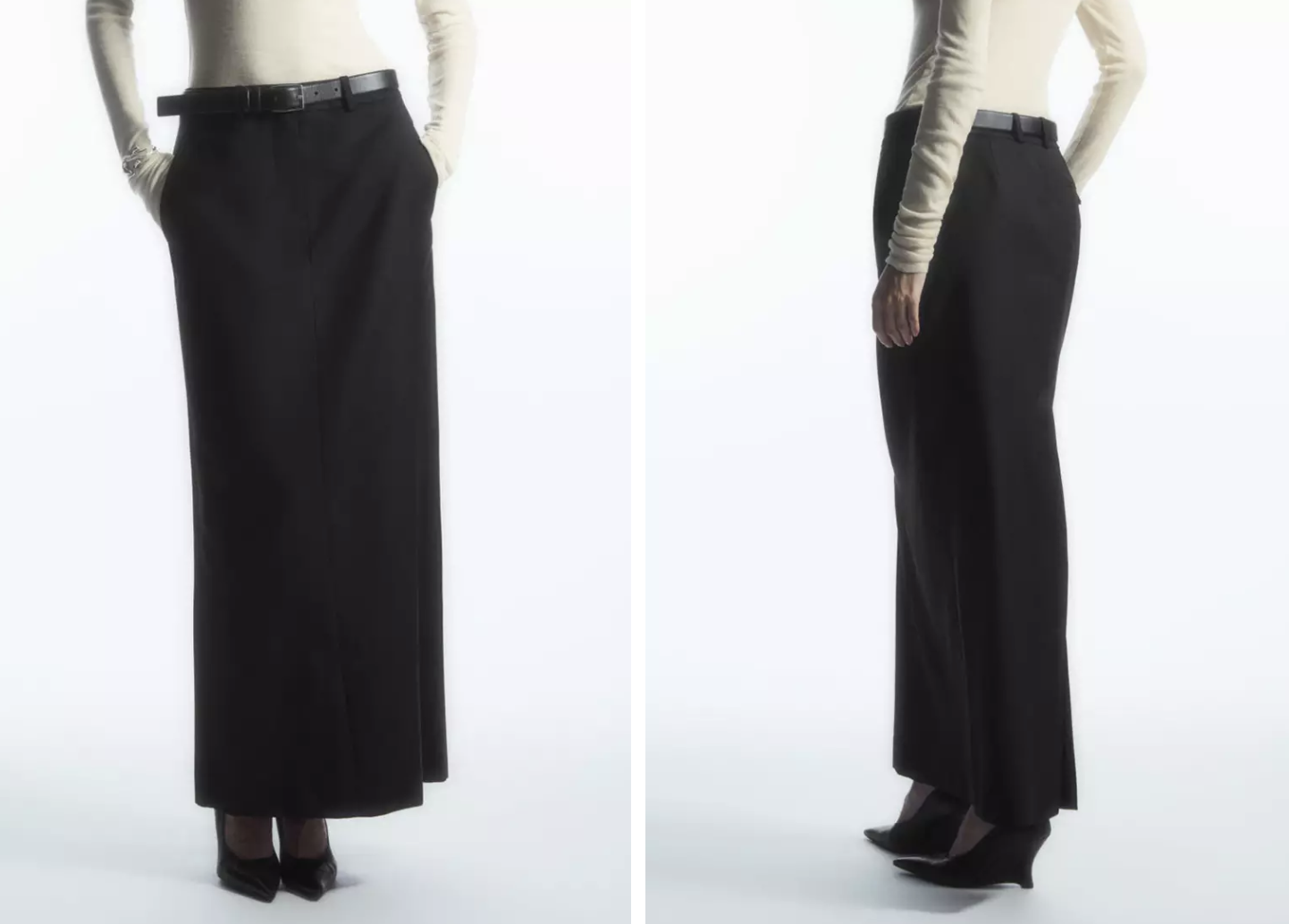 雙11優惠|COS Wool Column Maxi Skirt 特價:$937.5;原價:$1,250