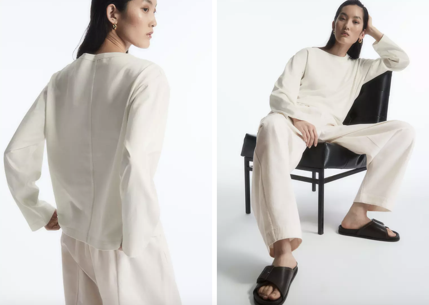 雙11優惠|COS Boxy Long-Sleeved T-Shirt 特價:$315;原價:$450