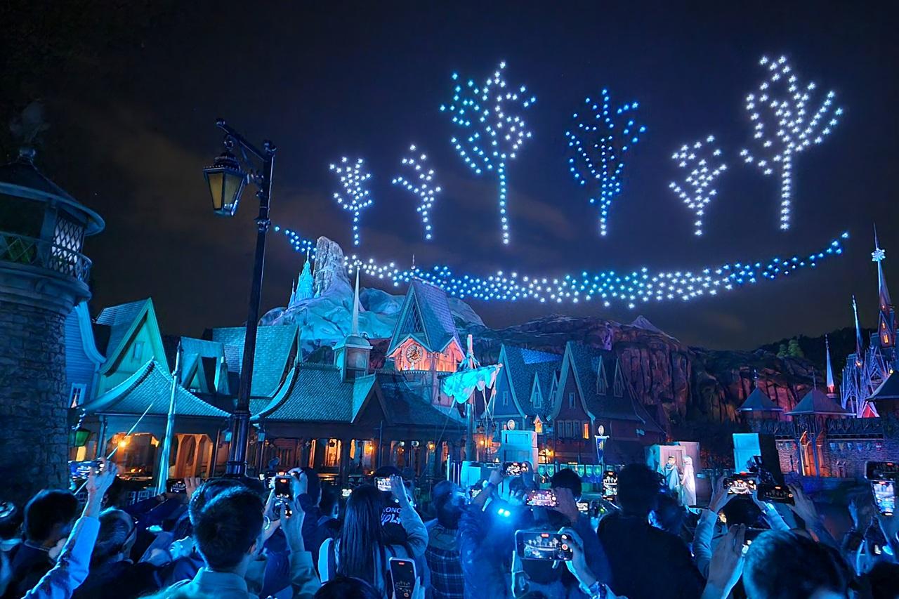 無人機表演。(林俊源攝)