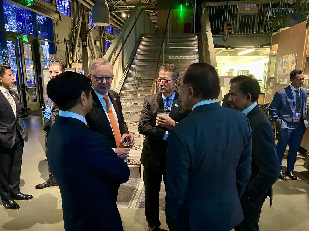 陳茂波日前參加APEC會議。(陳茂波網誌)