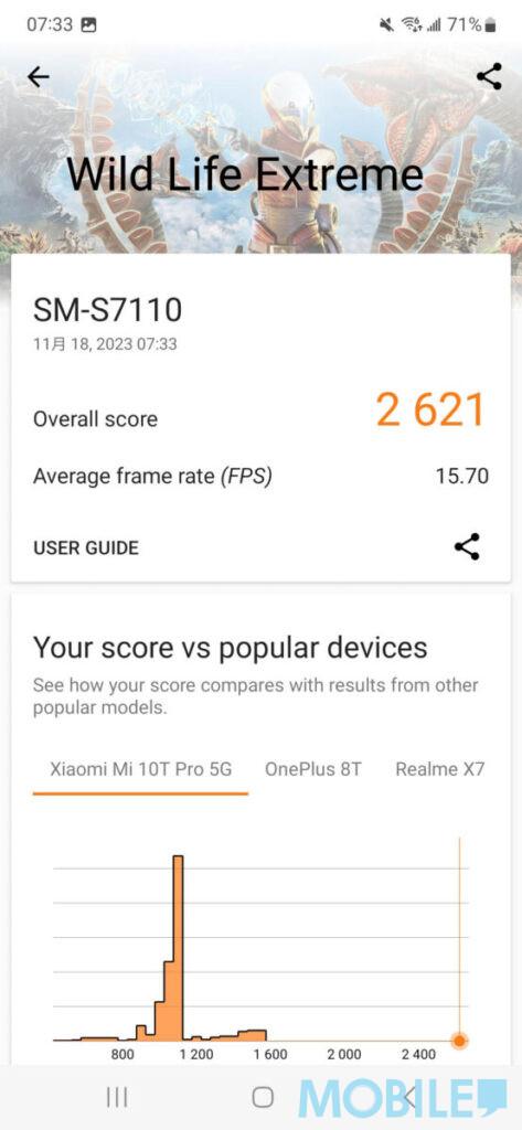 手機評測|Samsung Galaxy S23 FE 遊戲試玩,《GFXBench》Aztec Ruins High Tier 1,440p Offscreen 測試,流暢度可達約 40fps