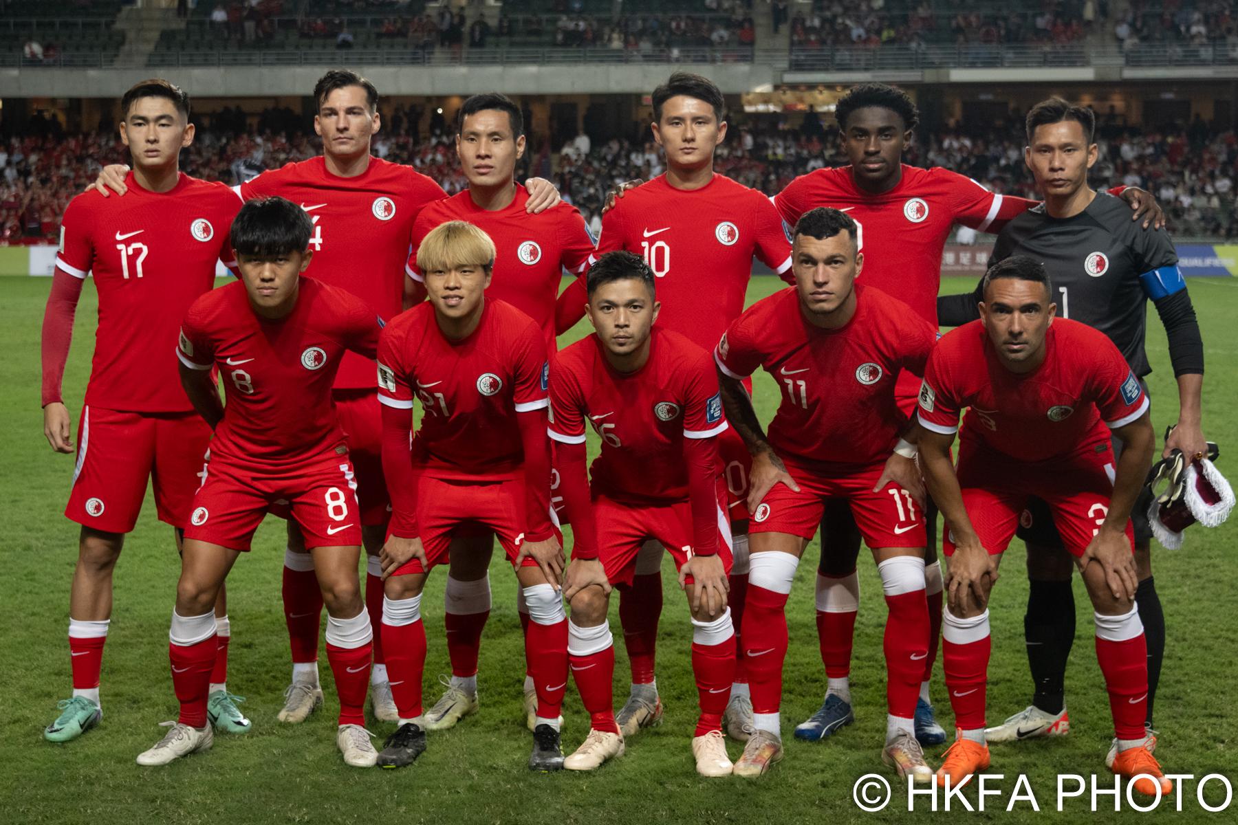 港隊在世界盃外圍賽對土庫曼。(香港足總圖片)