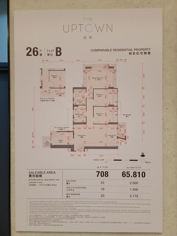 城軒示範單位|708呎三房交樓標準及連裝修一齊睇!主人房三邊大玻璃窗勁開揚|多圖