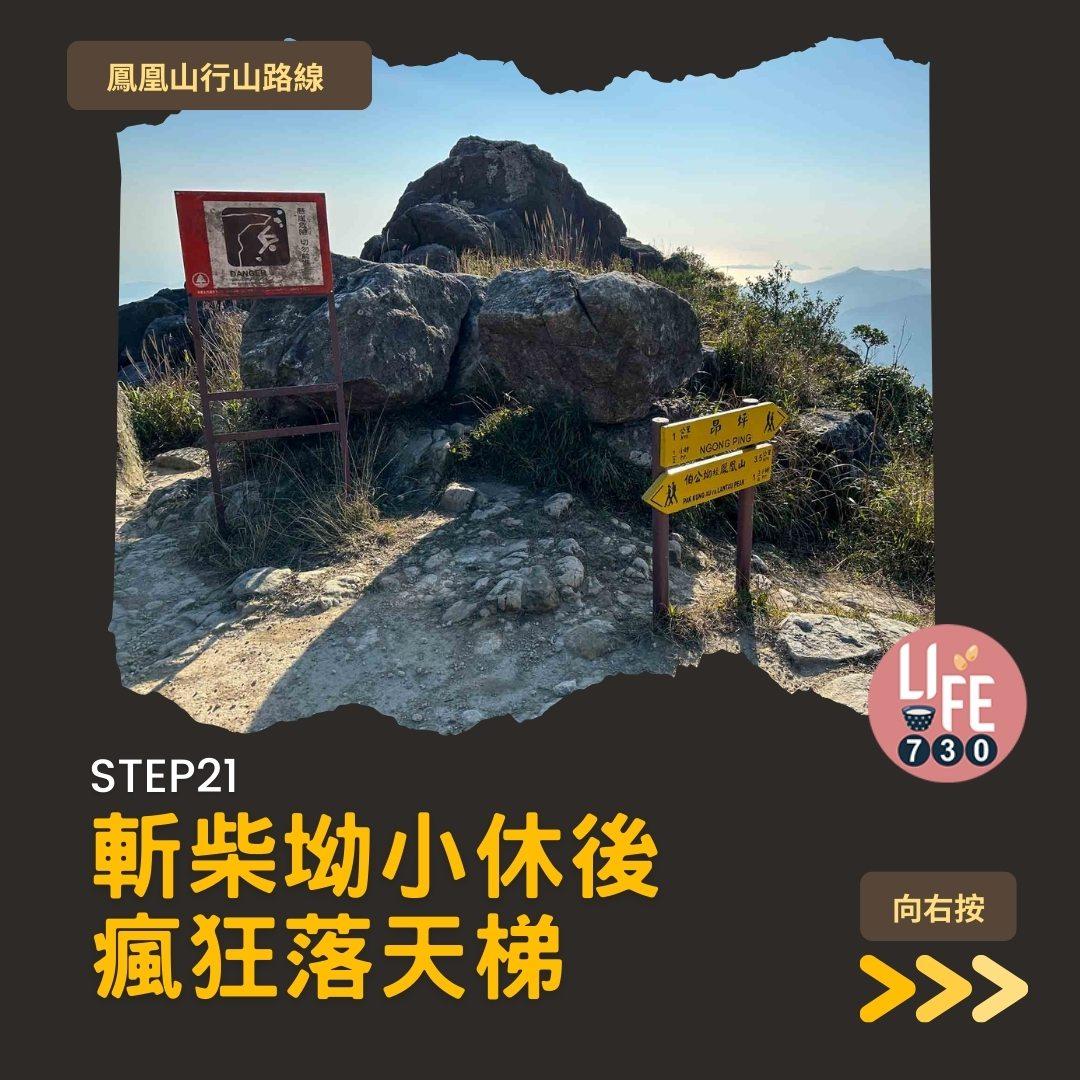 鳳凰徑三段登鳳凰山賞芒草行山路線(am730製圖)